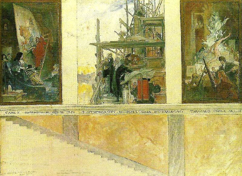 Carl Larsson ur sveriges konsthistoria China oil painting art